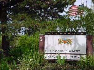 Bernardus sign in Carmel Valley